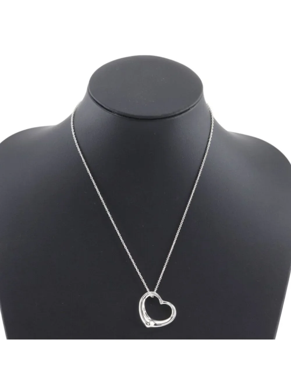 Tiffany & Co Open Heart Elsa Peretti 925 Sterling Silver Necklace